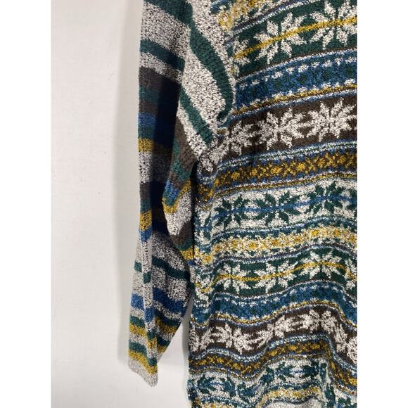The Avenue Sweater Size 1X Womens Nordic Fair Isle Tunic Womens Cabincore Ski - Picture 5 of 16